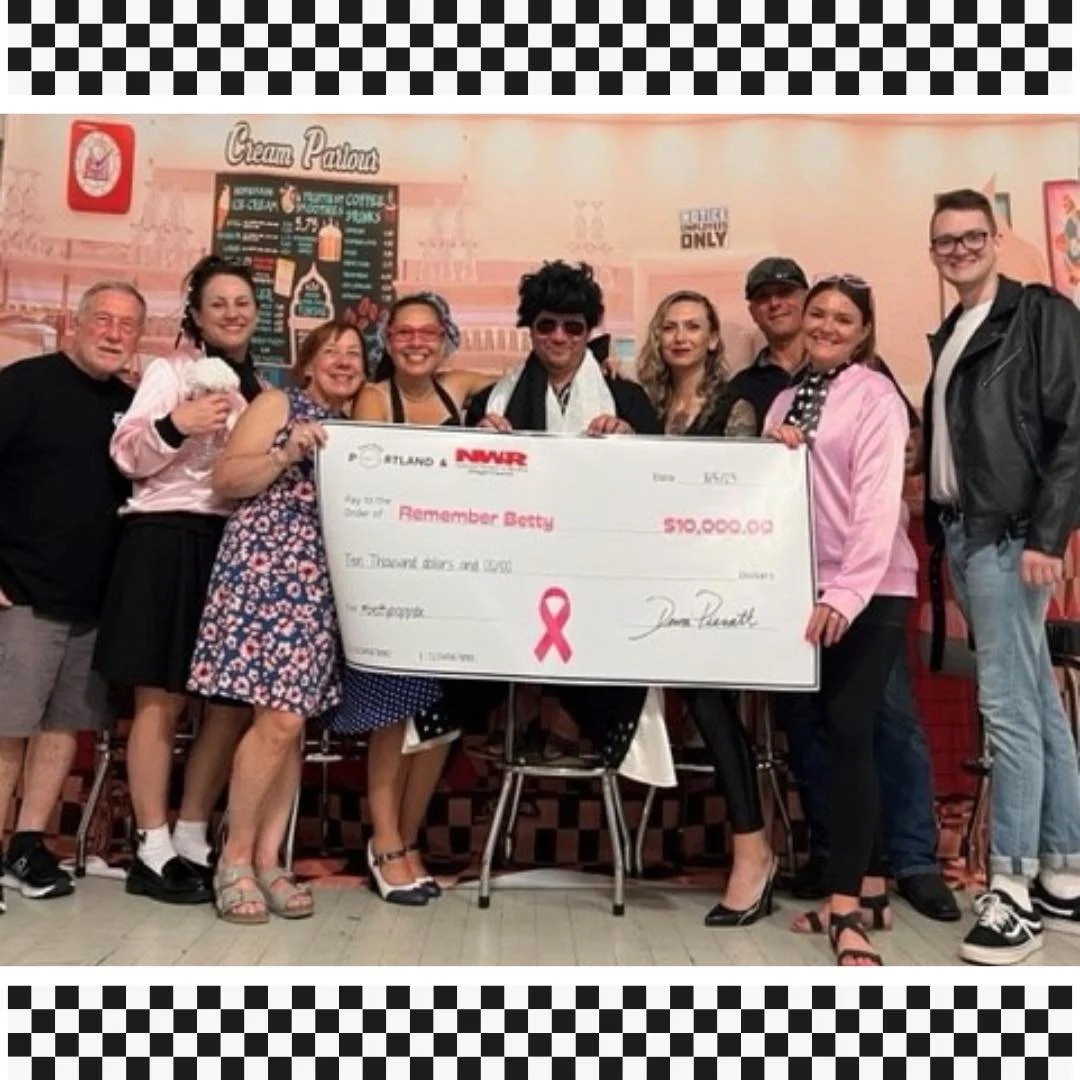 Remember Betty $10,000 donation check