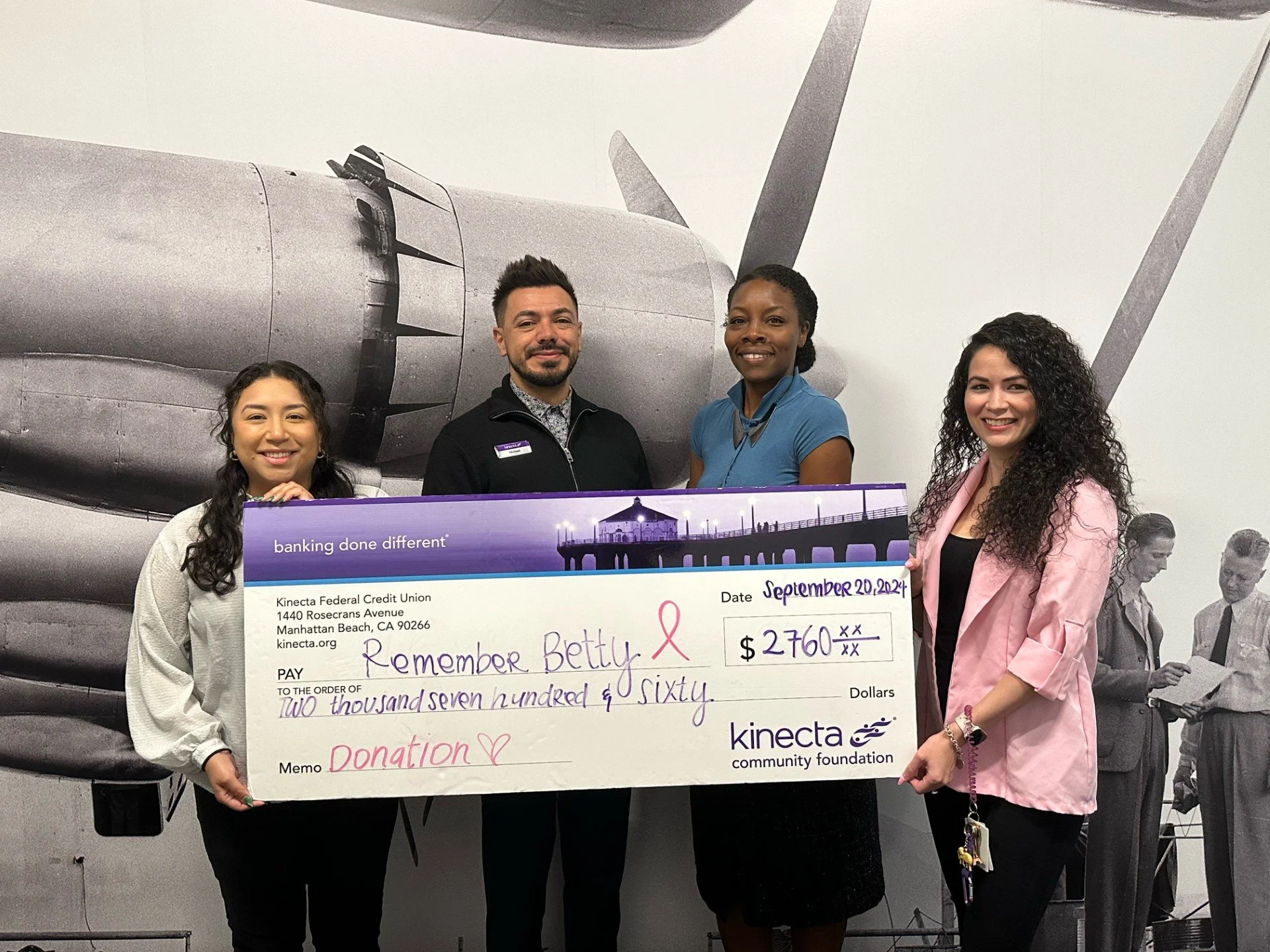 Kinecta Community Foundation donation